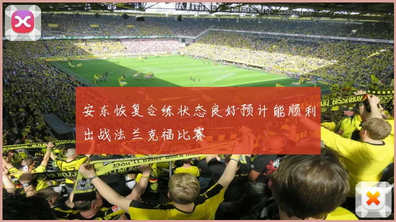 安东恢复合练状态良好预计能顺利出战法兰克福比赛